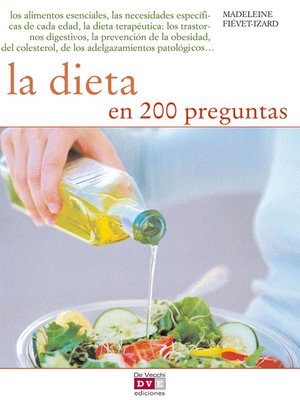cover image of La dieta en 200 preguntas